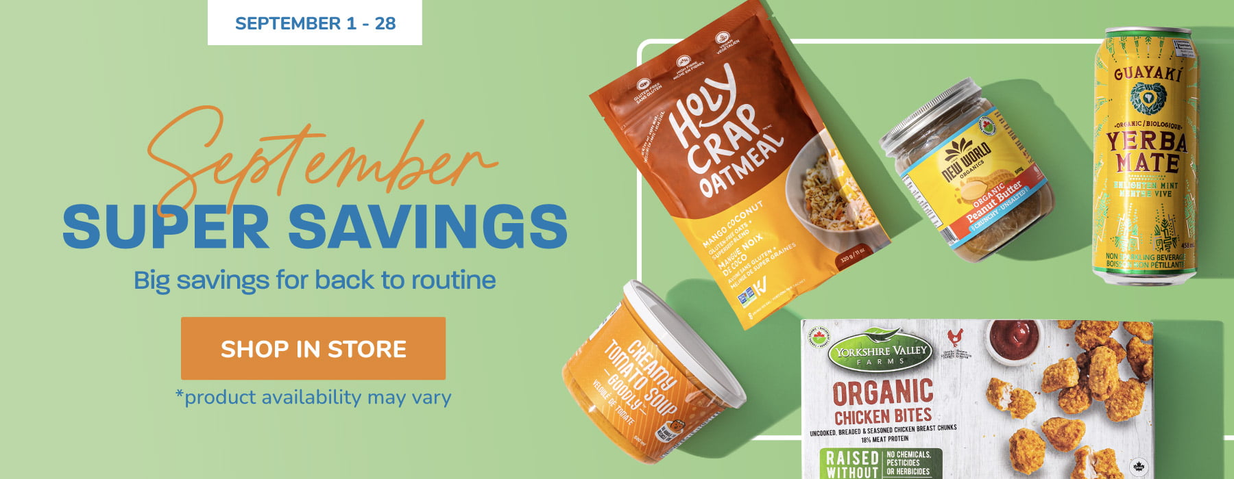 September Super Savings